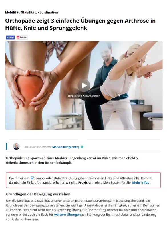 Mobilität, Stabilität, Koordination