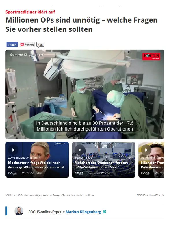 Sportmediziner klärt auf