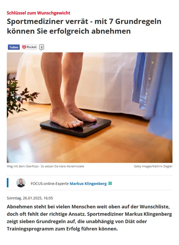 Schlüssel zum Wunschgewicht